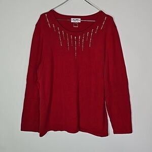Carroll Reed XL red sweater